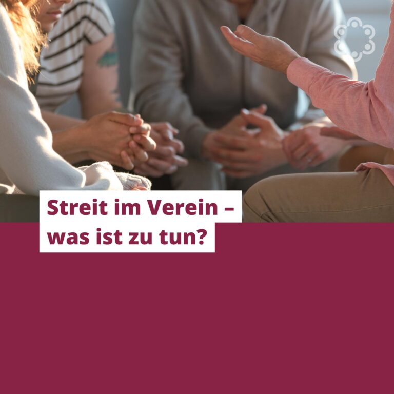 Streit im Verein – was ist zu tun?