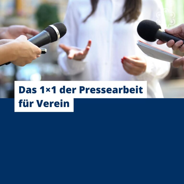 Das 1x1 der Pressearbeit für Vereine