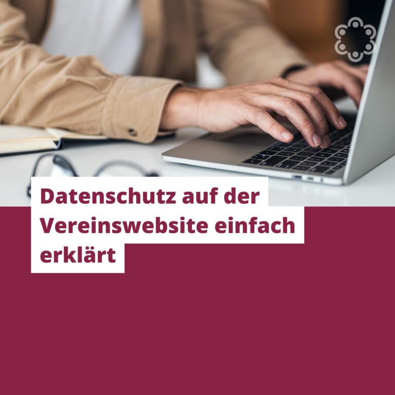 Datenschutz auf der Vereinswebsite einfach erklärt