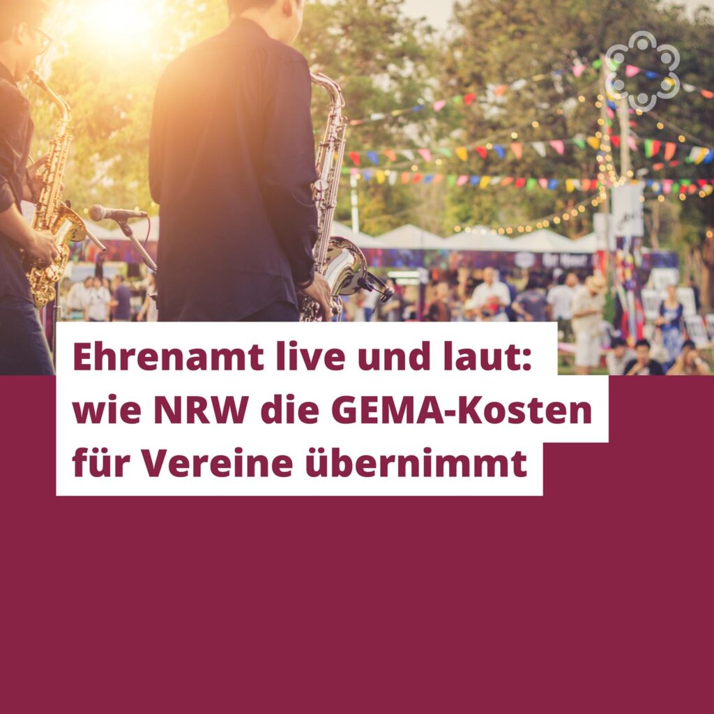 Ehrenamt live und laut: wie NRW die GEMA-Kosten für Vereine übernimmt