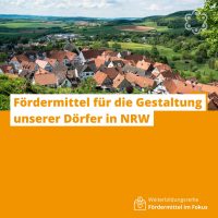 Fördermittel für die Gestaltung unserer Dörfer in NRW