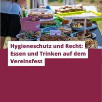 Hygieneschutz und Recht: Essen und Trinken auf dem Vereinsfest